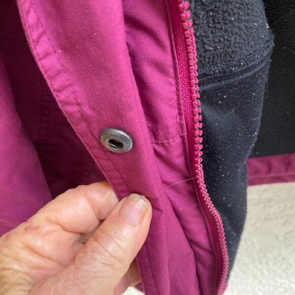 L.L. BEAN BOMBER JACKET  M Fleece Lined Women Vintage - Picture 3 of 12